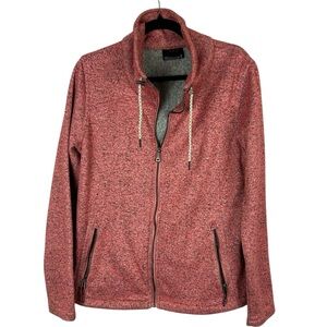 G.I.G.A. by Killtec Cozy Red Heathered Zip-Up Jacket Size 14